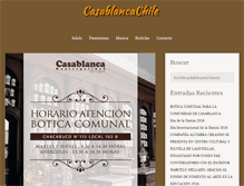 Tablet Screenshot of casablancachile.cl